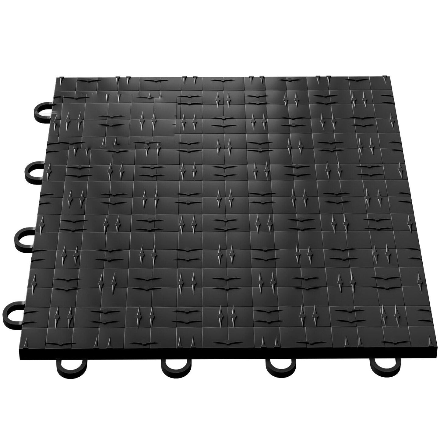 Interlocking Garage Tiles Garage Floor Covering Tiles Black Pack of 25 Tiles