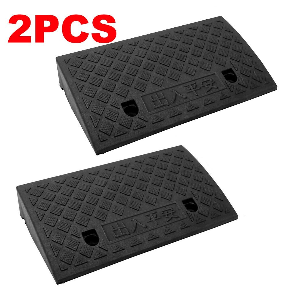Commercial Grade Threshold Access Ramp Heavy Duty Rubber Kerb Ramps Cars Bikes