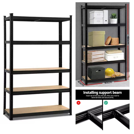 Premium Garage Storage Shelves Warehouse Racking Rack Shelving Steel Metal Shelves 1.8m