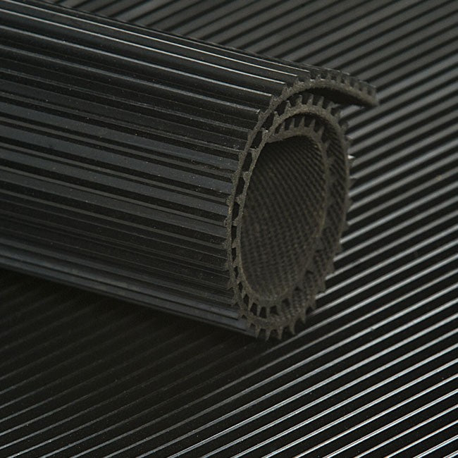 Heavy Duty Non Slip Fine Rib Rubber Matting Flooring