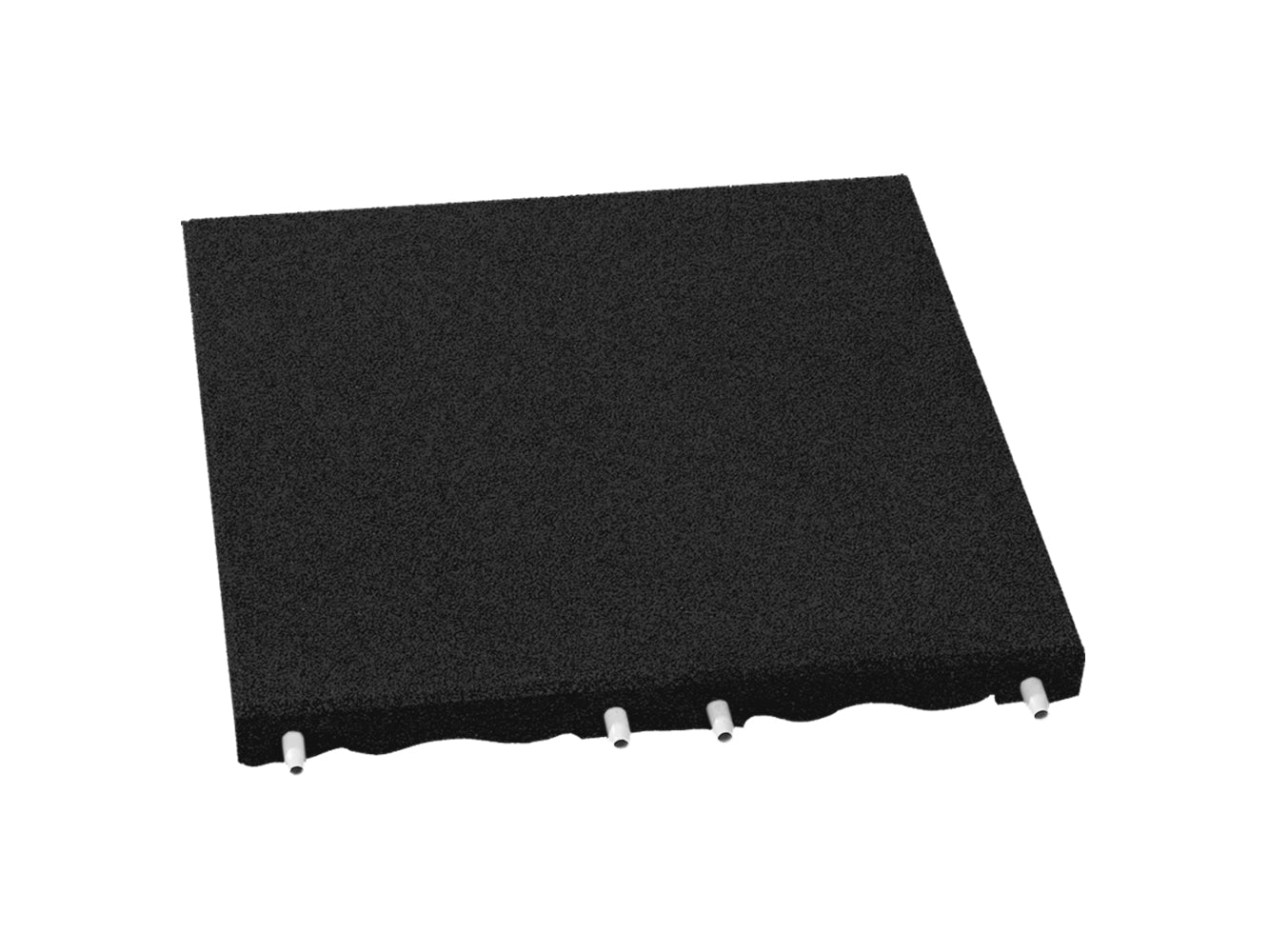Playground Safety Tiles Black 0.5m x 0.5m x 50mm