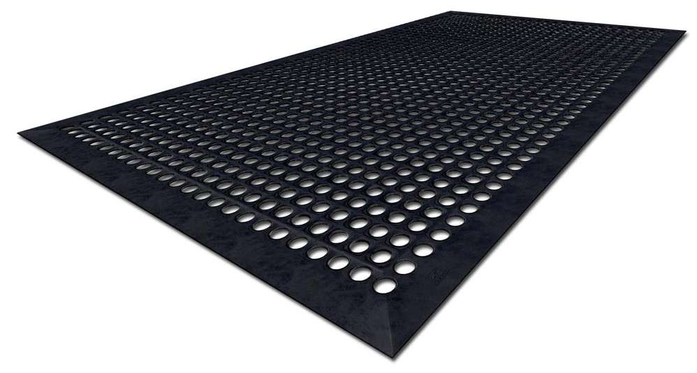 Non Slip Anti Fatigue Rubber Entrance Mats with Holes