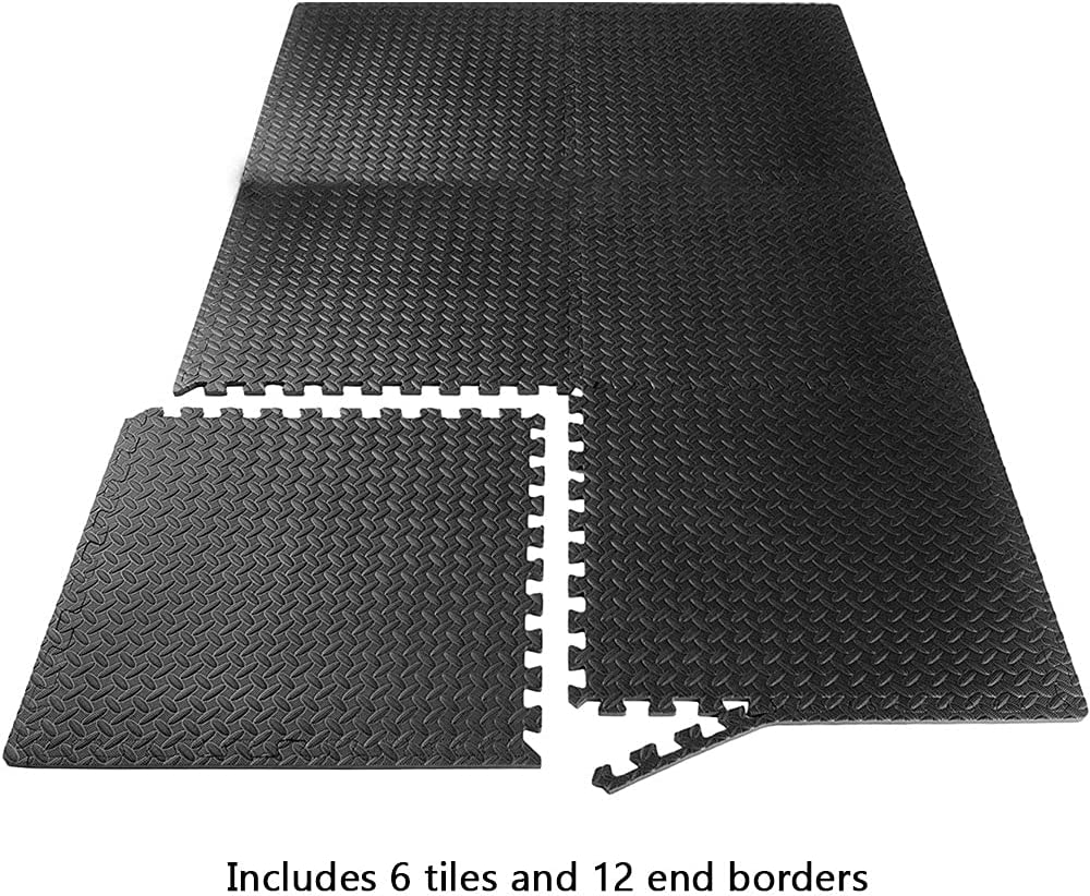 Eva Gym Mats & Exercise Mat with EVA Foam Interlocking Tiles Six tiles