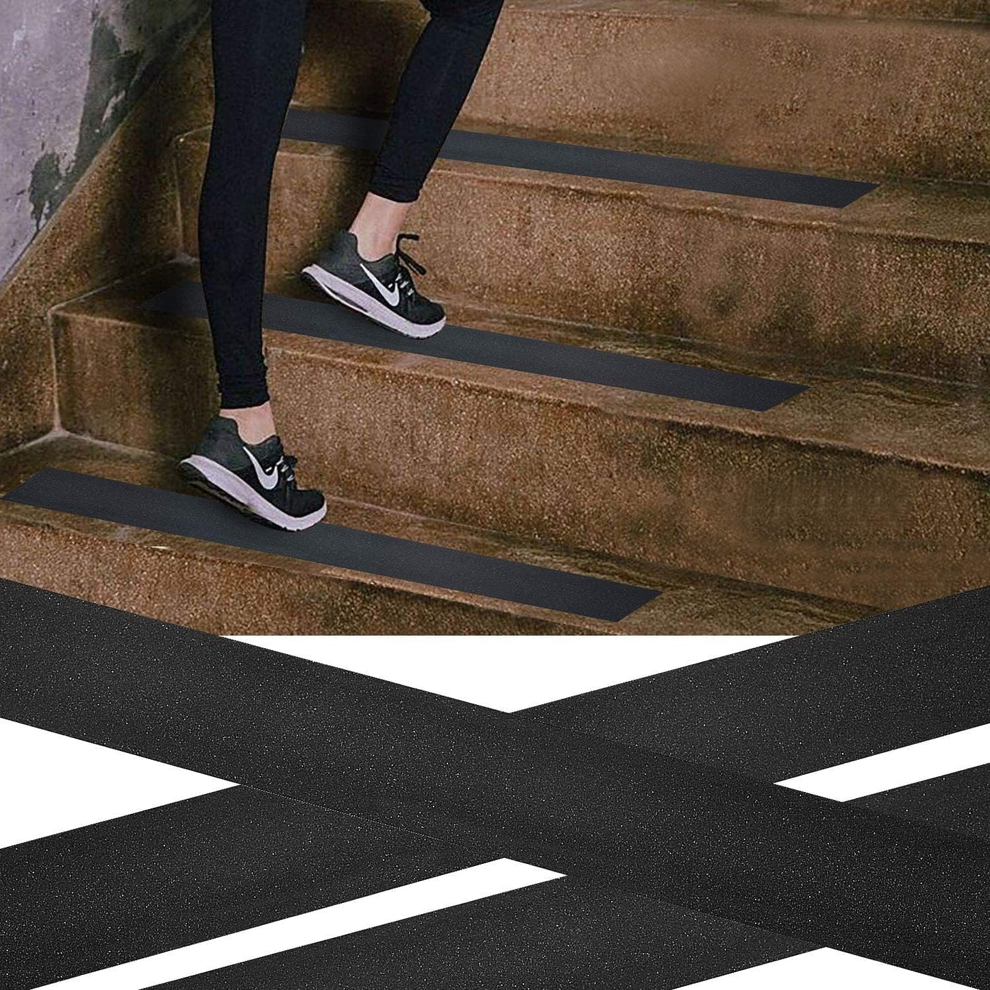 Non Slip Safety Grip Tape for Stairs Steps Non Skid Tread High Traction Self Adhesive