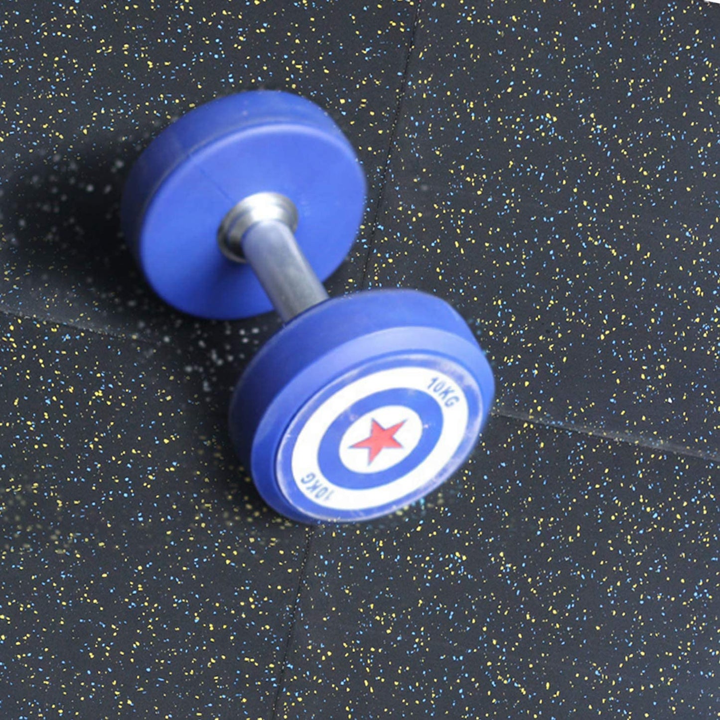 Galaxy Gym Flooring Tiles Black with Red Fleck