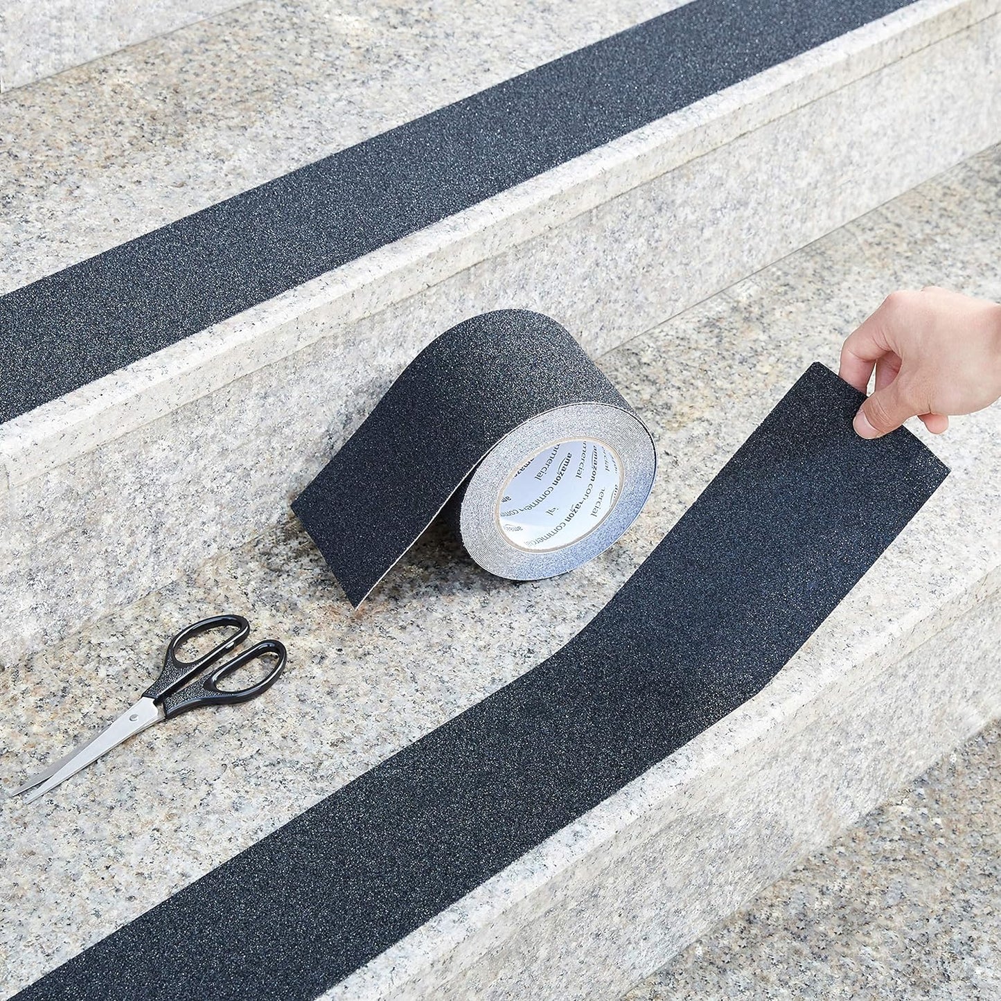 Anti Slip Tape for Stair Bathroom & Floor Black Anti Skid Non Slip Tread Wide Self Adhesive Safety Tape