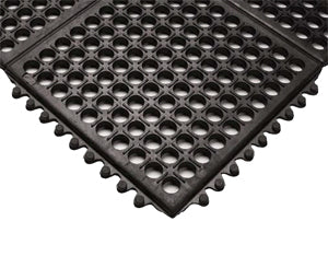 Interlocking Rubber Outdoor Pool Mat with holes
