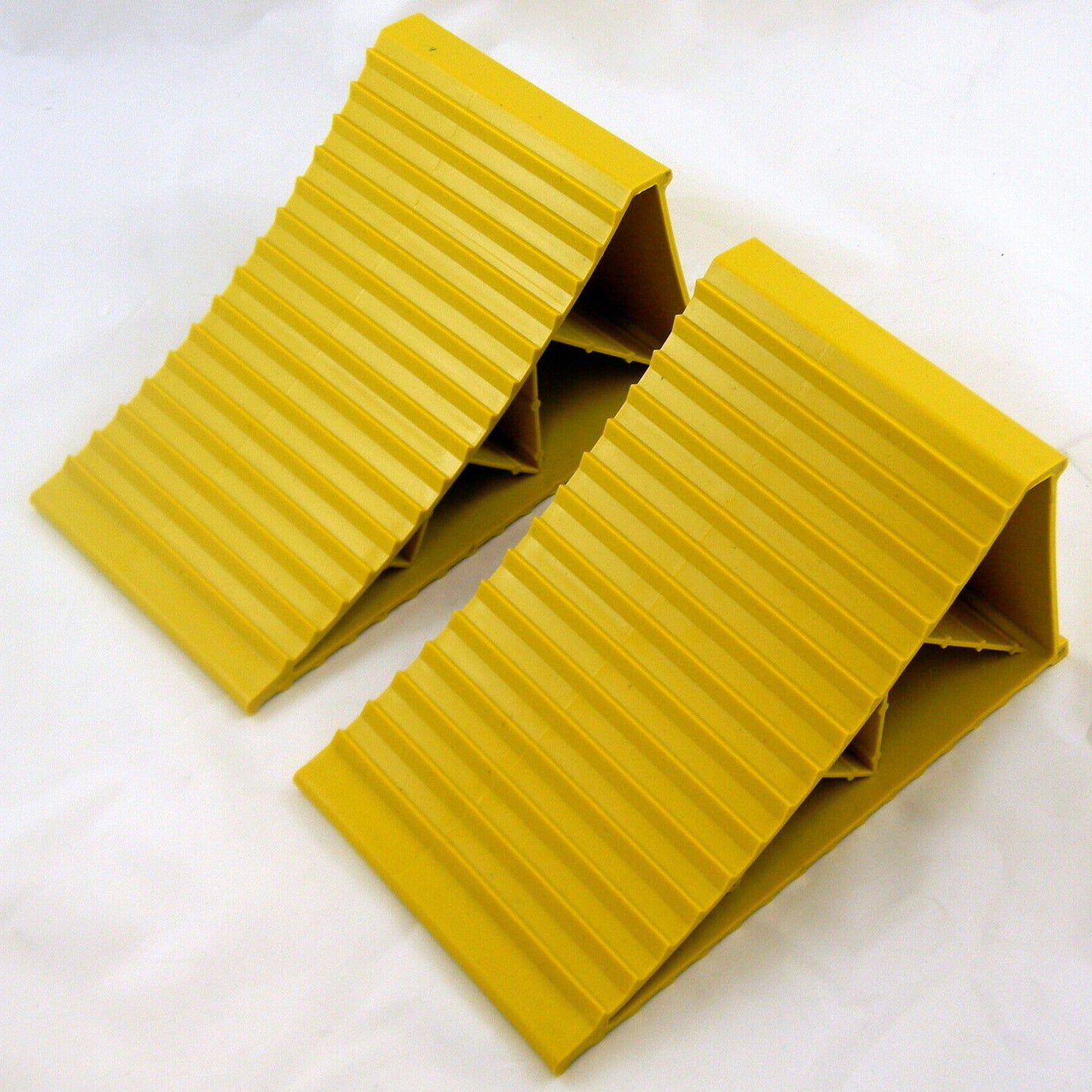 Large Yellow Wheel Chocks Pair