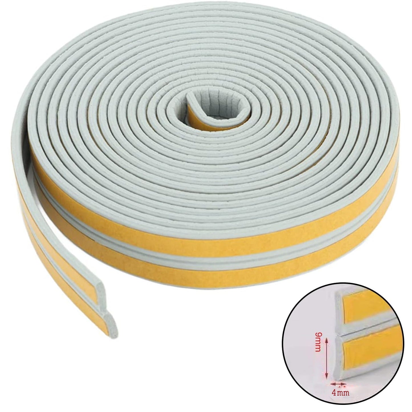 Self Adhesive Rubber Weather Seal Weather Strip Foam Tape Door Window Draught Excluder