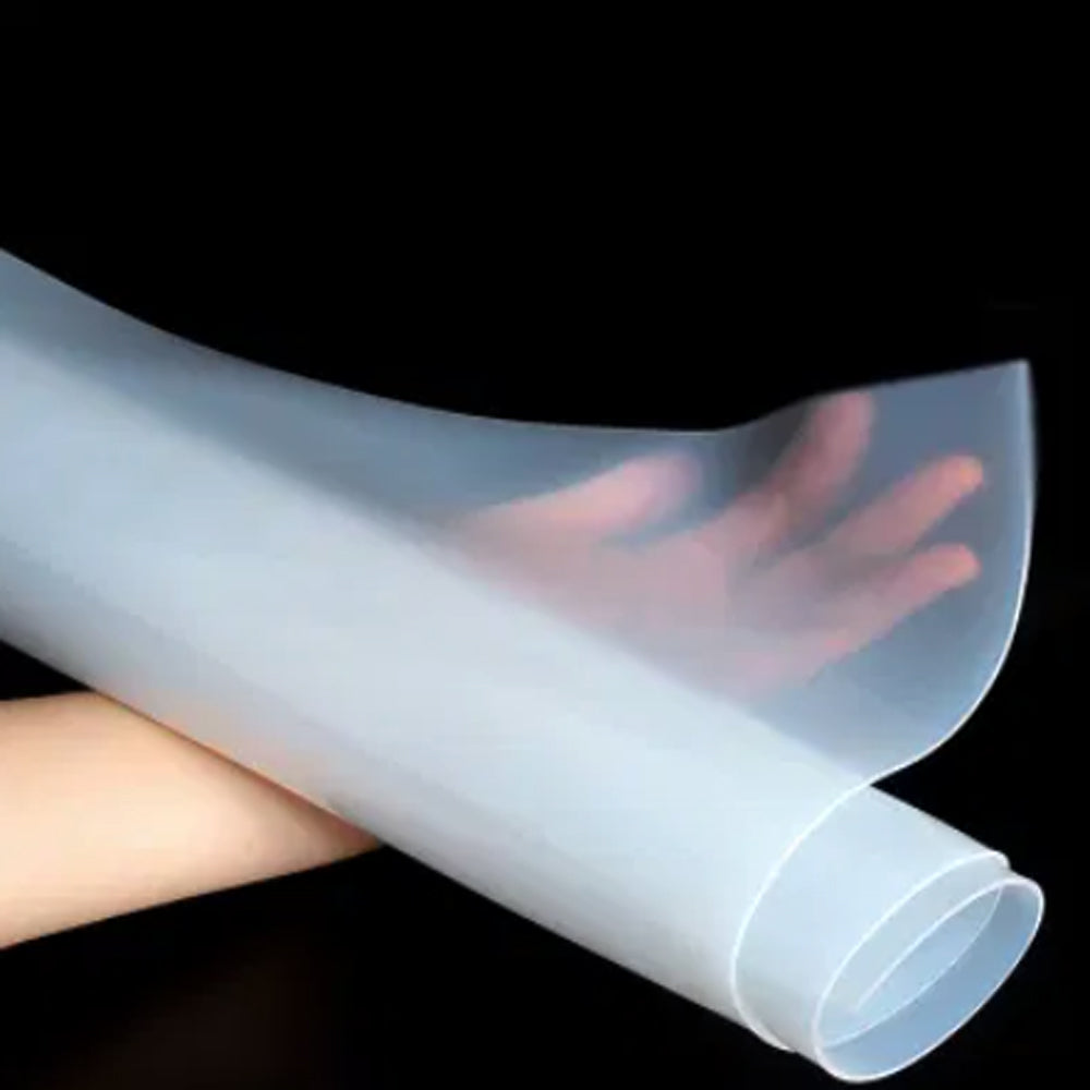 Solid Silicone Rubber Sheet Clear White 500x500mm High Temp Material for Gaskets Lid Sealing