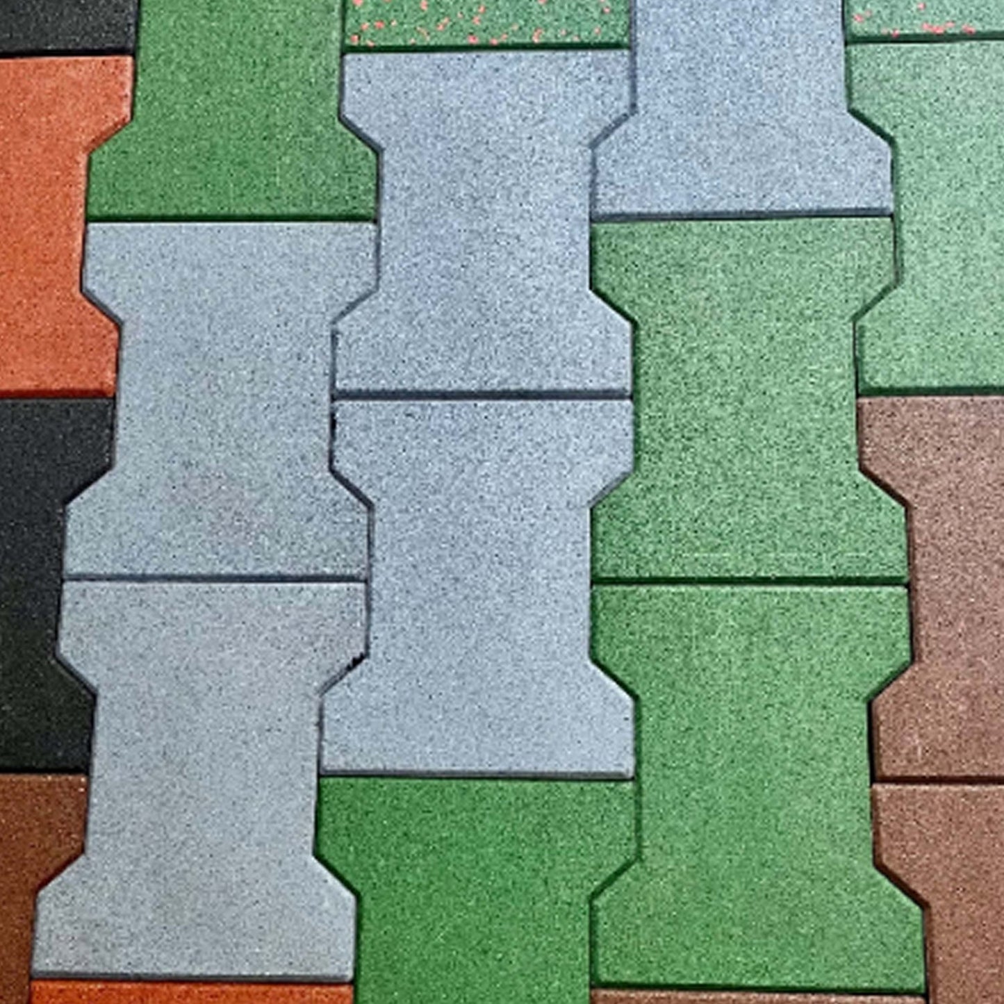 Playground Rubber Pavers for Parks and Garden