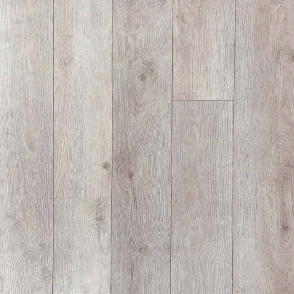 Laminate Longboard Flooring Tiles Painted White Highland Ridge HDF Long Board 9 PCS