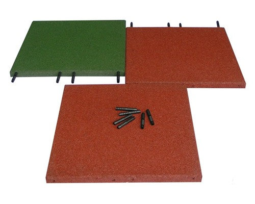 Heavy Duty Gym Tiles Terracotta Red 1m x 1m x 15mm