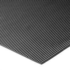Heavy Duty Non Slip Kennel Fine Rib Rubber Matting Flooring