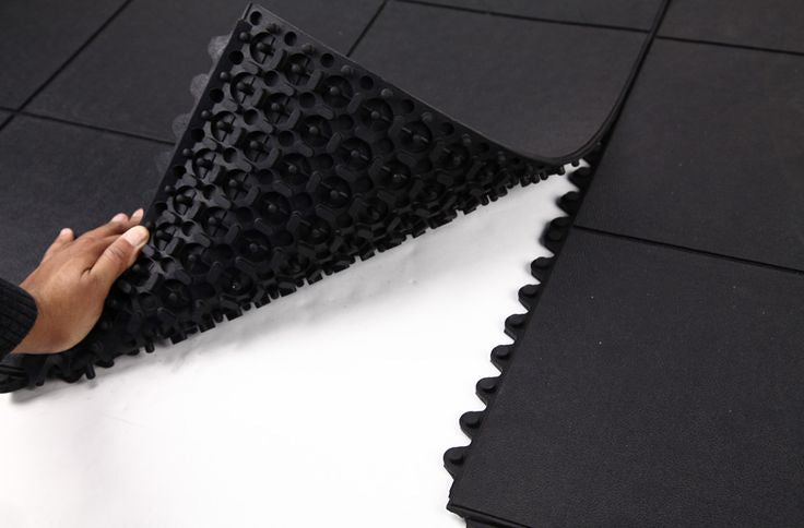 Heavy Duty Nonslip Interlocking Rubber Gym Mats