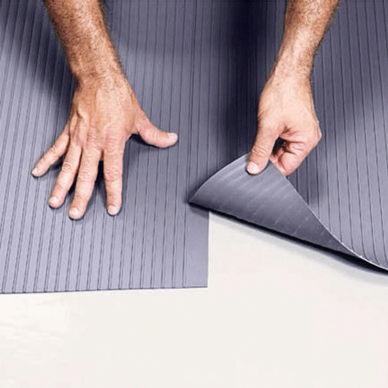 Garage Heavy Duty Non Slip Broad Rib Rubber Matting Garage Flooring