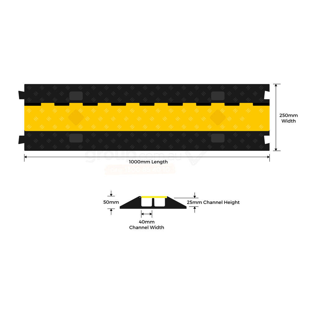 Cable Protector 2 Channel Speed Hump