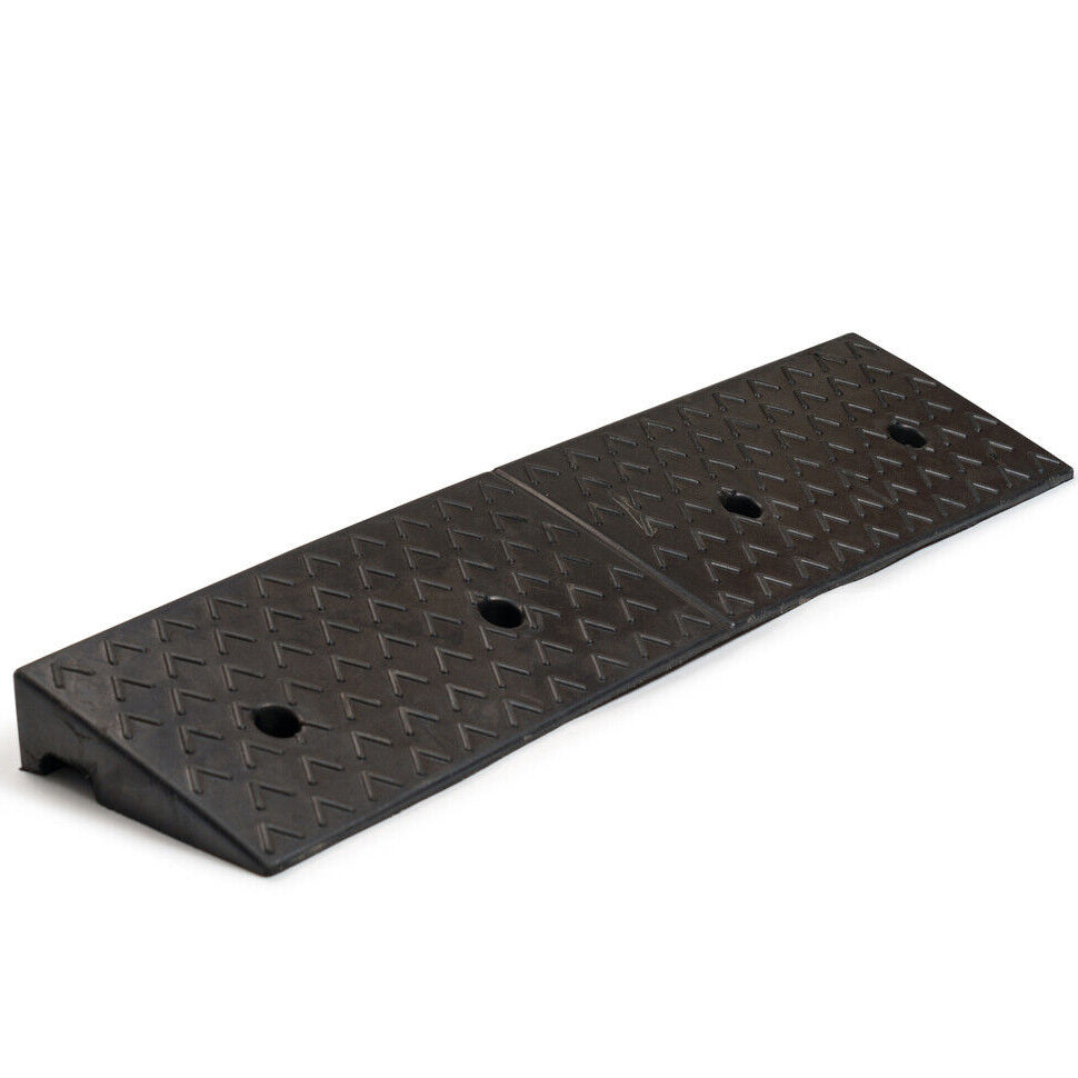 Heavy Duty Rubber Kerb Ramp Black Heavy For Cars Trucks and Forklifts