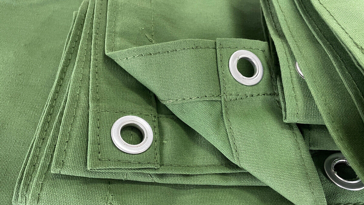 Heavy Duty Canvas Tarp Tarpaulin Sun Blocked Waterproof Dustproof Tarpaulin