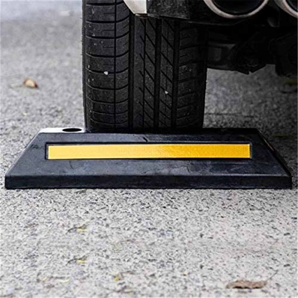 Heavy Duty Car Wheel Stop Parking Vehicle Floor Stopper Rubber Wheel Stopper