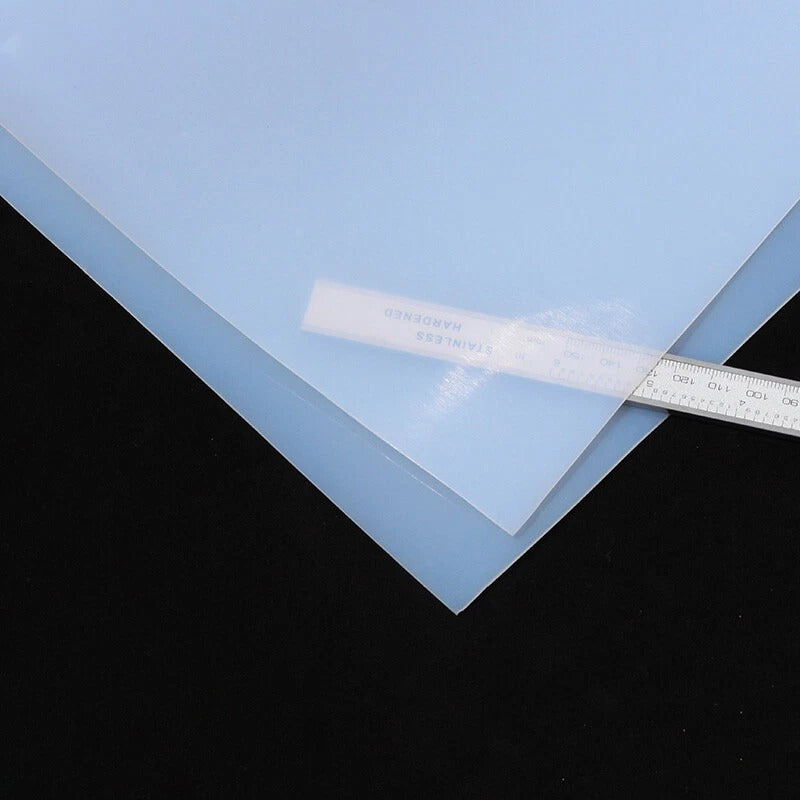 White Silicone Rubber Sheet High Temp Panel For Gaskets DIY Material 1m x 1m