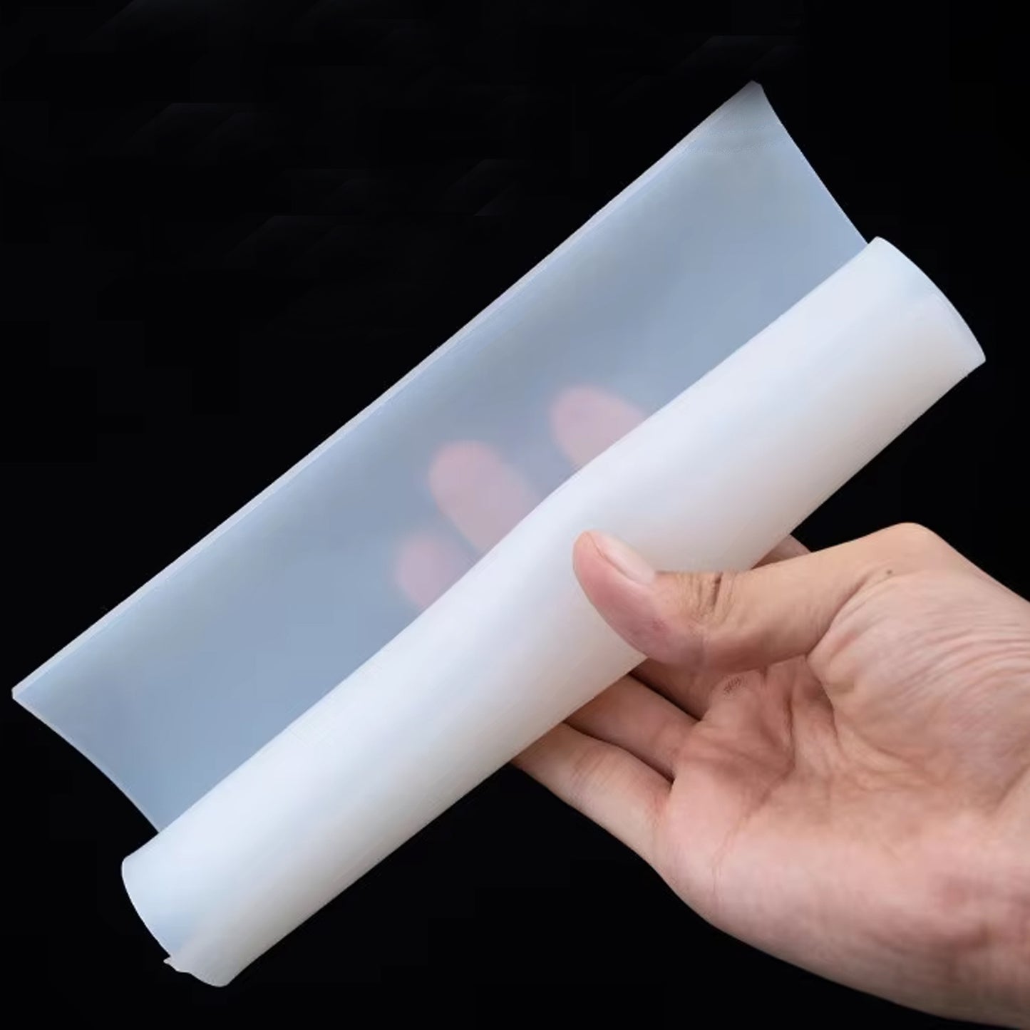 Solid Silicone Rubber Sheet Clear White 500x500mm High Temp Material for Gaskets Lid Sealing