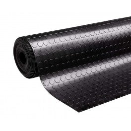 Nonslip Heavy Duty Kennel Flooring Round Dot Rubber Matting Black