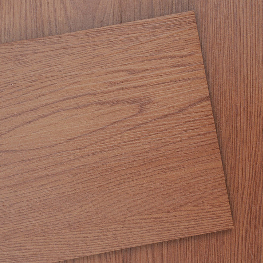 Vinyl Self Adhesive Floor Tiles Deep Brown Wood Grain 36 PCS Peel Stick Design