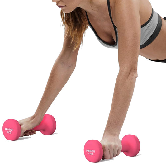 Premium Solid Dumbbell Hand Weights at Home Gym Exercise Women Men Anti Slip 1KG -8KG