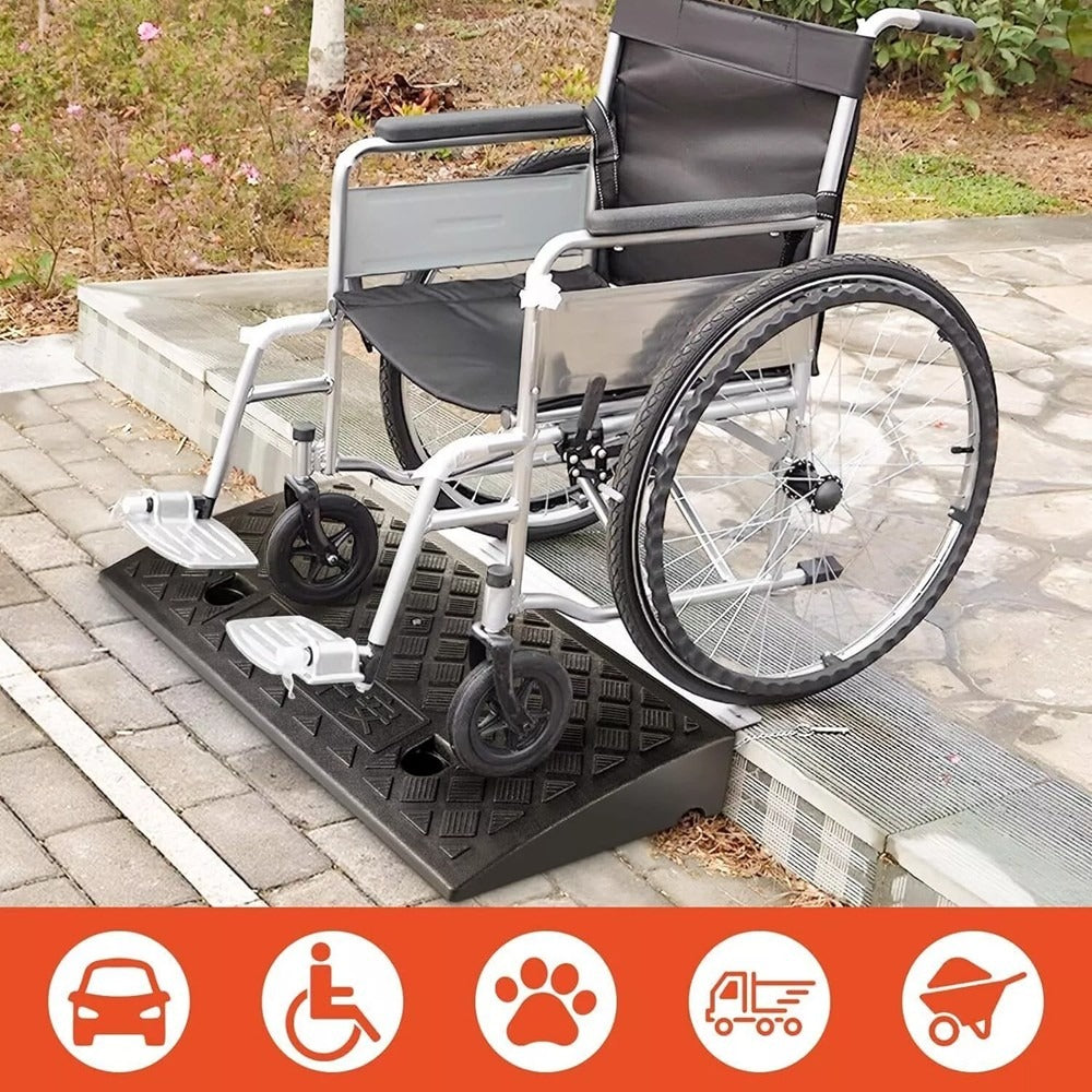 High Grade Heavy Duty Wheelchairs Rubber Kerb Ramps Threshold Access Ramp Cars Bikes