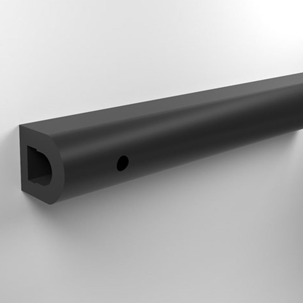 Rubber Loading Bay D Shaped Dock Bumper Premium Rubber Wall Guard 61cm long