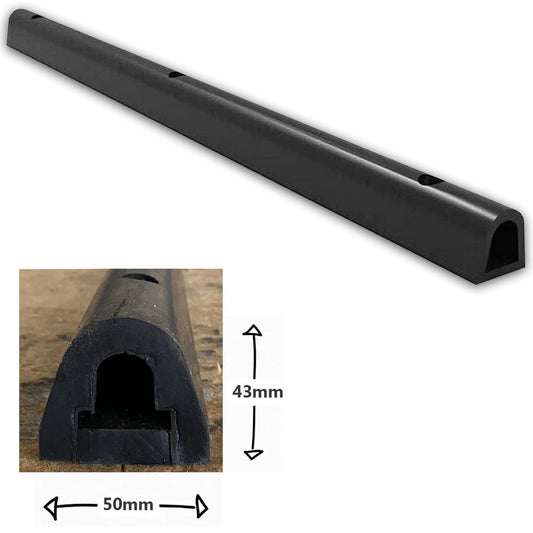 Heavy Duty Rubber Docking Bumper D-Section Property & Vehicle Dock Protectors