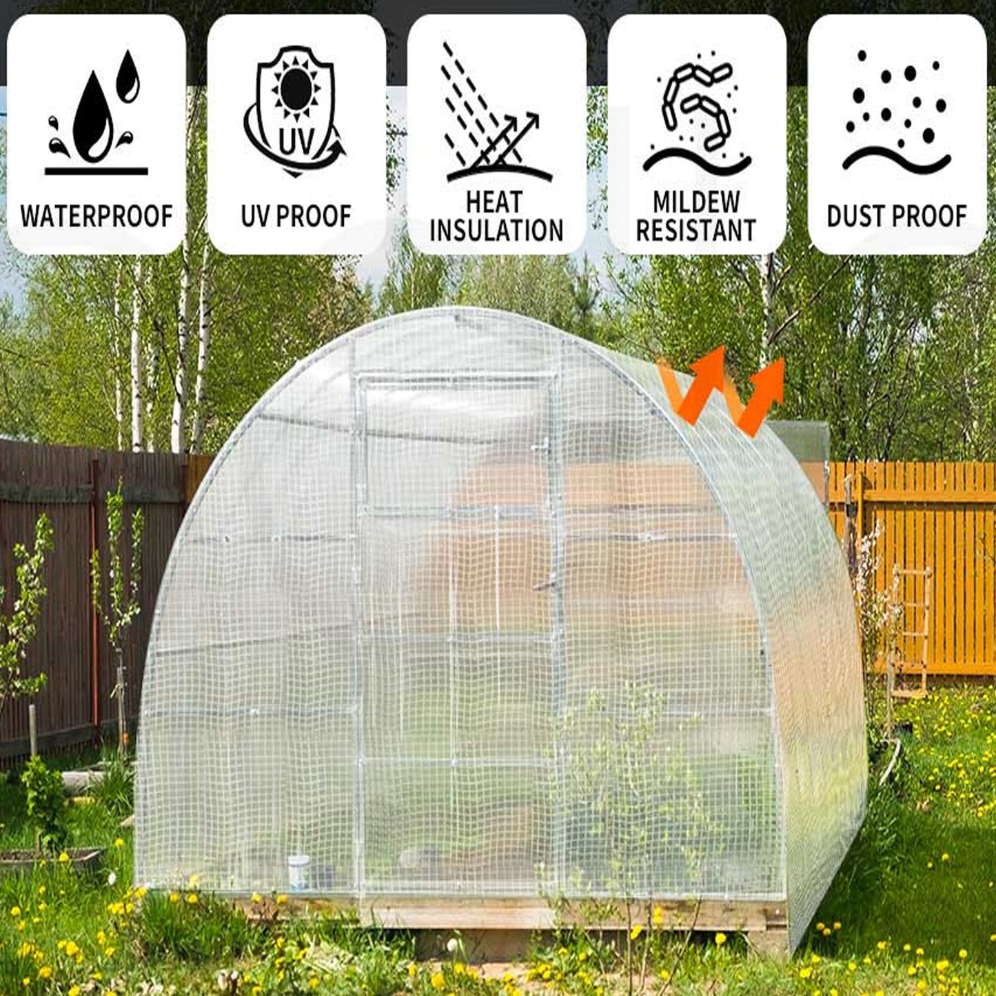 Tough 200GSM Mesh Tarpaulin Reinforced Nylon Mesh Tarp Heavy Duty PVC Tarpaulin