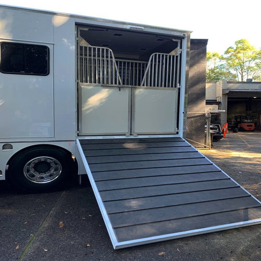 Heavy Duty Anti Slip Rubber Trailer Ramp Mat Tailgate Horse Mats