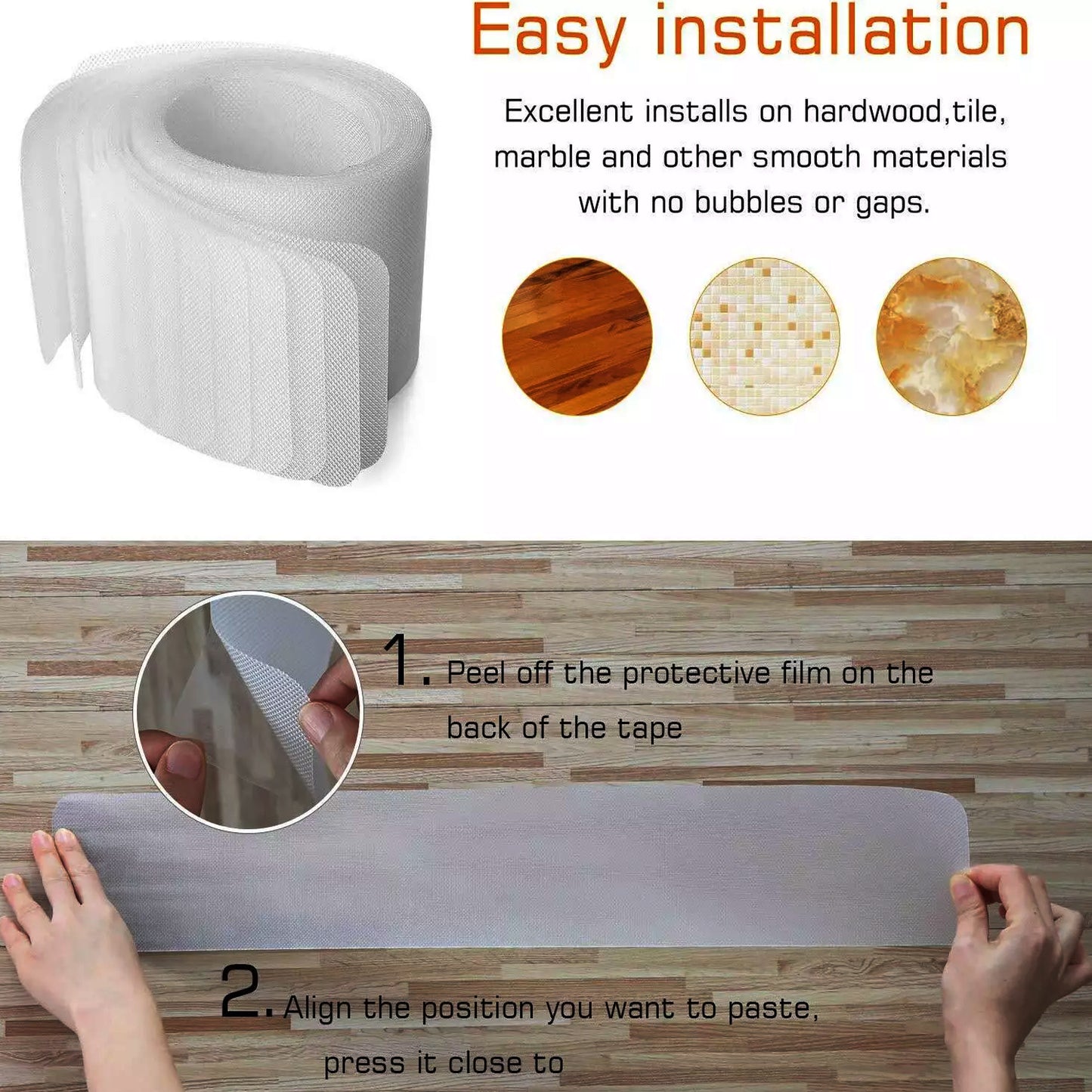 Clear Safety Anti Slip Tape Step Grip Tape Stair Treads Non Slip Tape Pack of 15