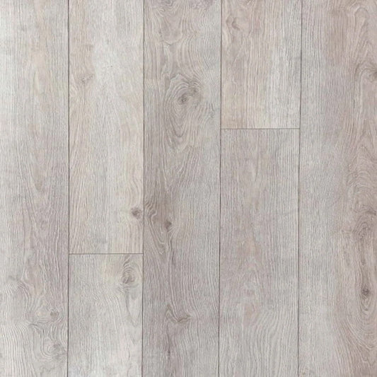 Laminate Longboard Flooring Tiles Painted White Highland Ridge HDF Long Board 9 PCS