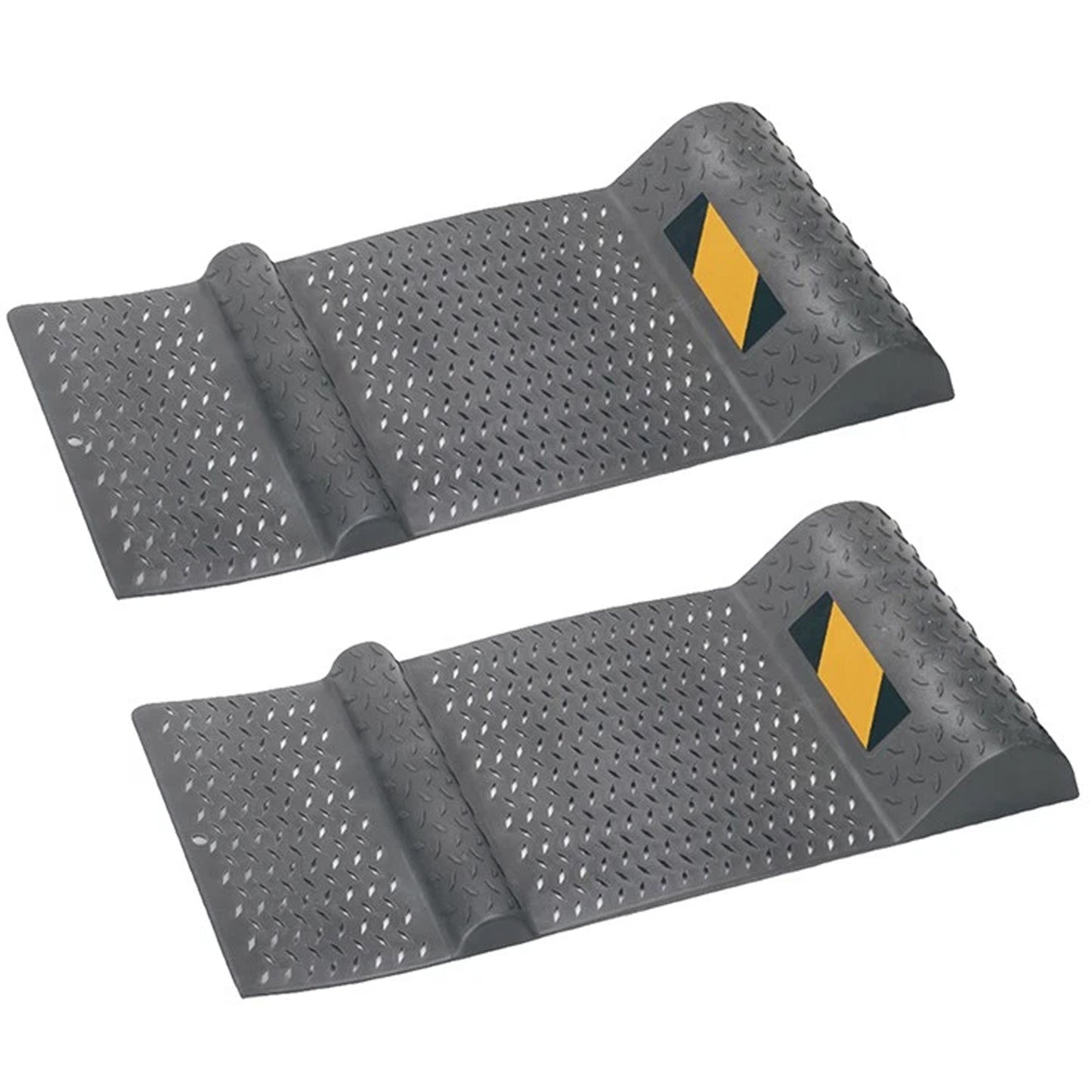 Premium Grade Wheel Stopper Mat Car Parking Mat Anti Skid Car Safe Wheel Stop Mat Pack 2