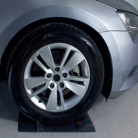 Premium Grade Wheel Stopper Mat Car Parking Mat Anti Skid Car Safe Wheel Stop Mat Pack 2