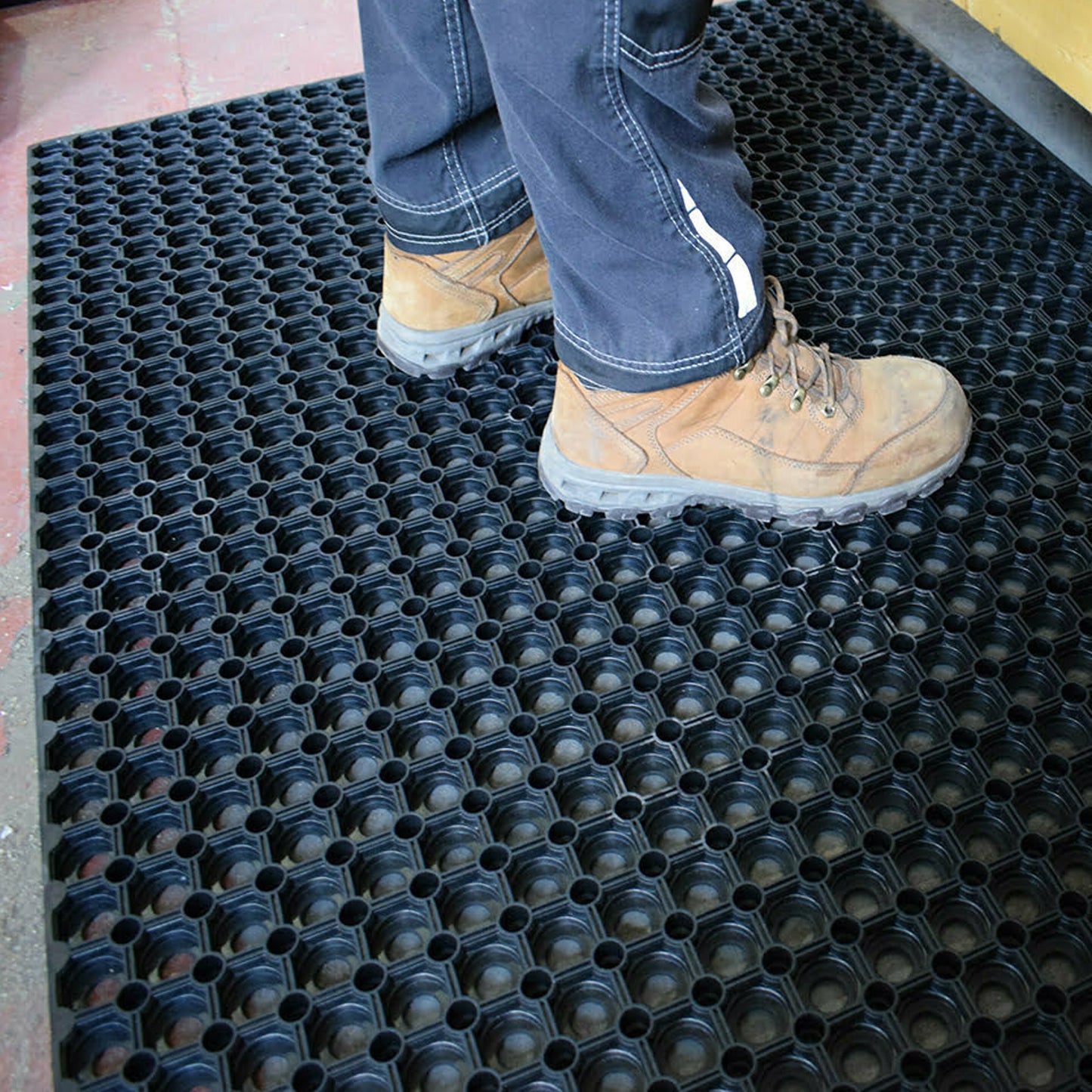 High Traffic Grade Anti Fatigue Rubber Floor Safety Mat Non Slip Work Area Mat