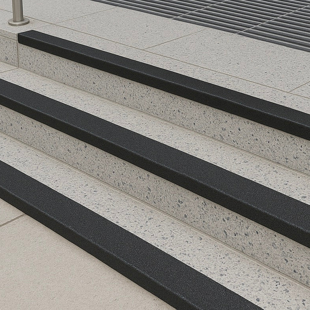 Heavy Duty Anti Slip Safety Stair Nosing Pack of 10 Tread Step Edge Protection 1.2m Long
