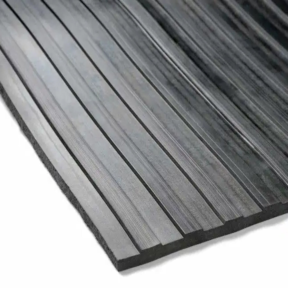 Non Slip Anti Fatigue Rubber Wide Ribbed Industrial Commercial Grade Mat