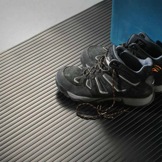 Non Slip Anti Fatigue Rubber Wide Ribbed Industrial Commercial Grade Mat