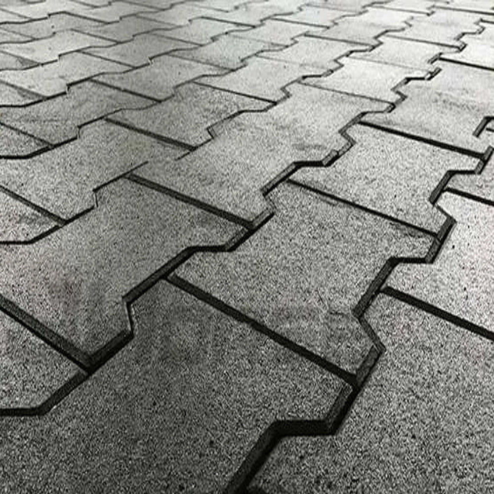 Interlocking Solid Rubber Paver Outdoor Playground Pathway Premium Grade Playground Paver