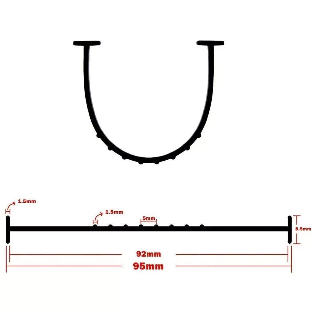 Premium Grade Waterproof Rubber Garage Door Seal Weather Floor Seal Strip