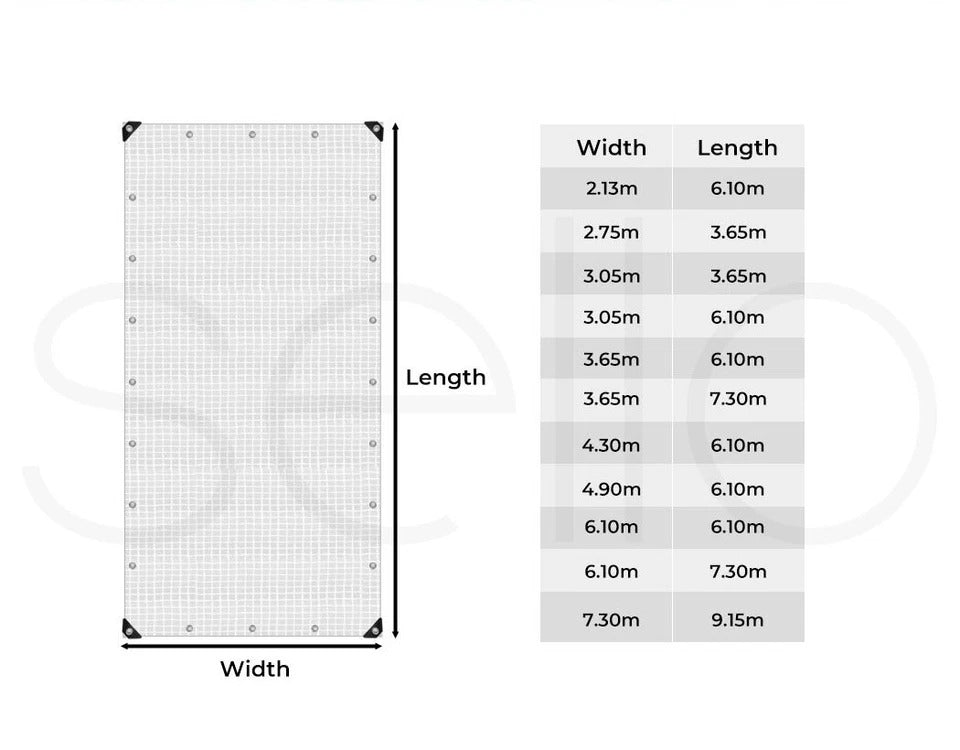Tough 200GSM Mesh Tarpaulin Reinforced Nylon Mesh Tarp Heavy Duty PVC Tarpaulin