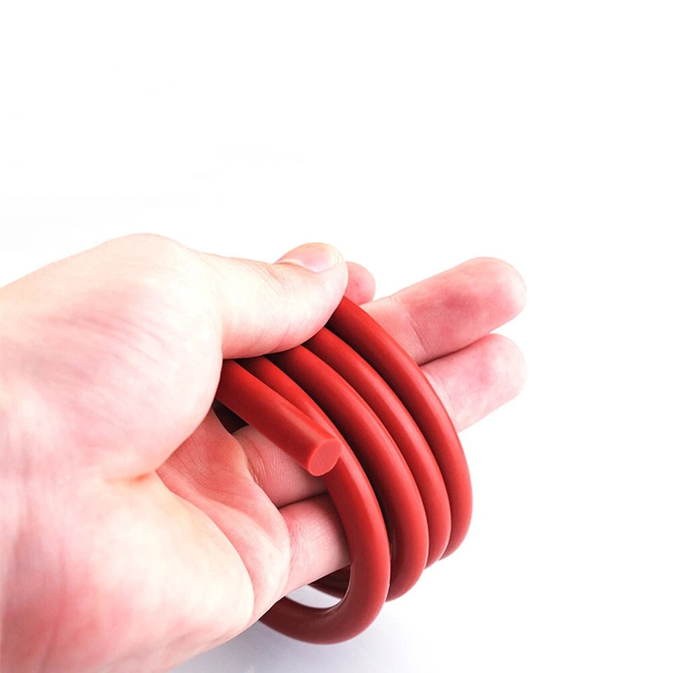 Silicone Rubber Sealing Strip Red Round Cord Seal Gasket Solid Silicone Cord
