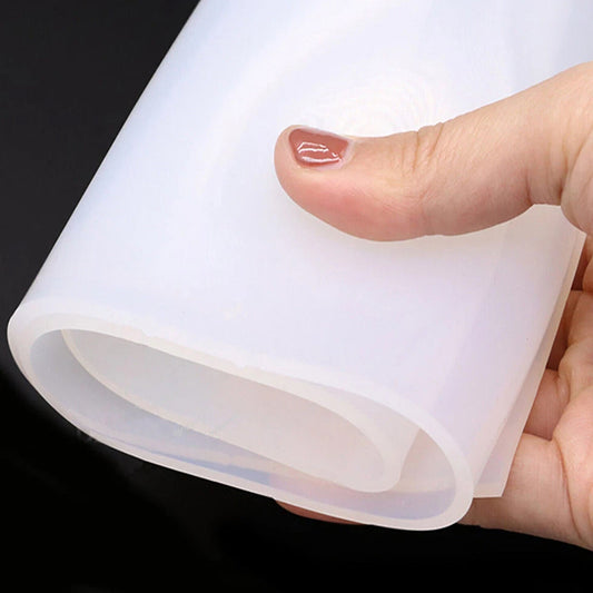 Commercial Grade Translucent High Temp Soft Silicone Rubber Sheet 0.5m x 0.5m & 1m x 1m