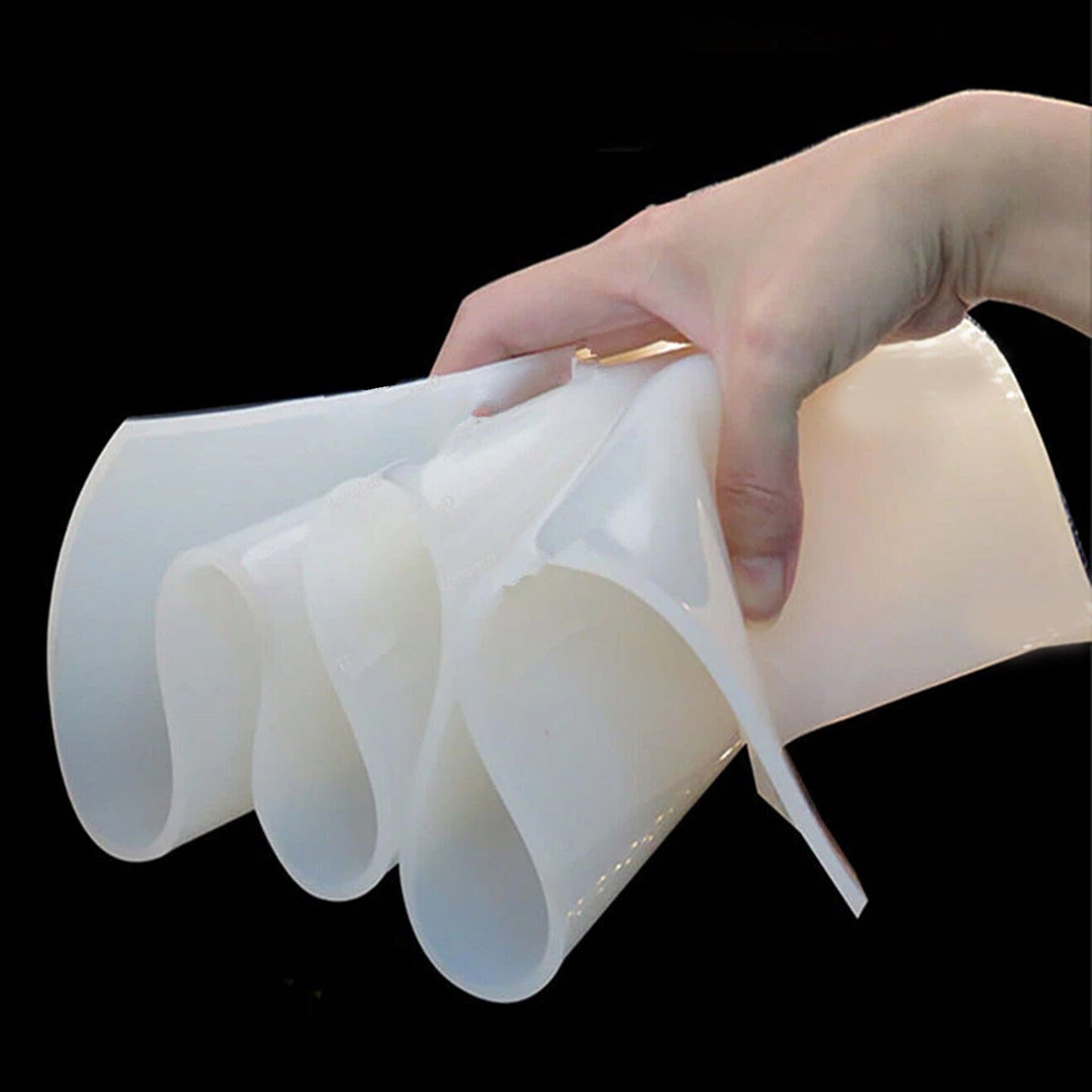 Commercial Grade Translucent High Temp Soft Silicone Rubber Sheet 0.5m x 0.5m & 1m x 1m