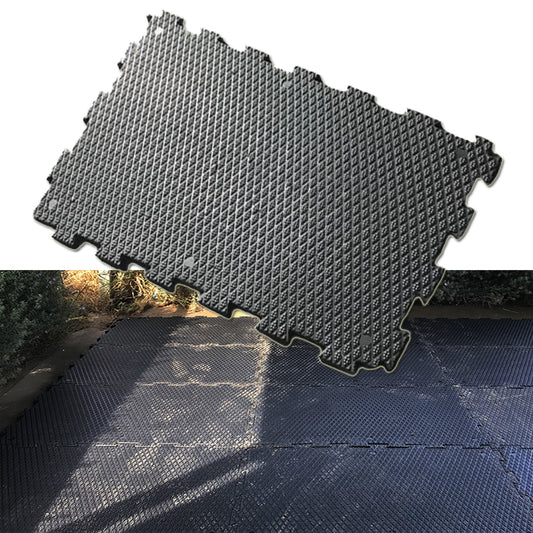 Premium Grade Heavy Duty Interlocking Horse Mats Wash Bay Non Slip Stable Mats 24mm Thick