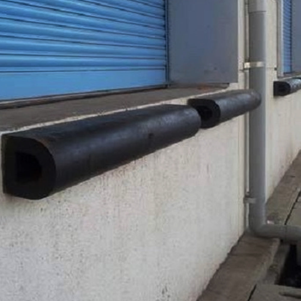 Rubber Loading Bay D Shaped Dock Bumper Premium Rubber Wall Guard 61cm long